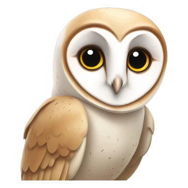 barn owl sticker