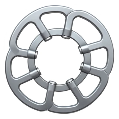 multiple spanners linking into a circle sticker