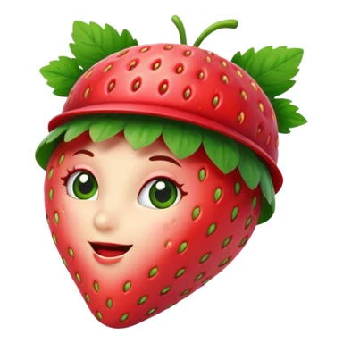 strawberry front the mic with hat sticker