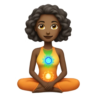  chakra woman sticker