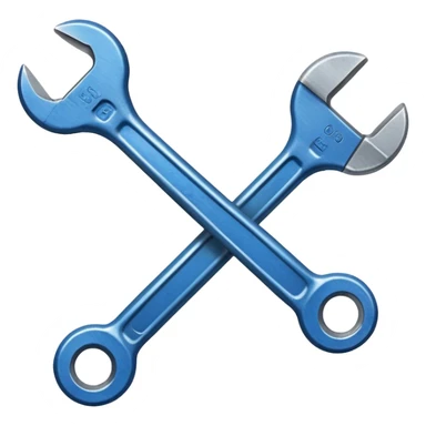 Blue spanner  sticker