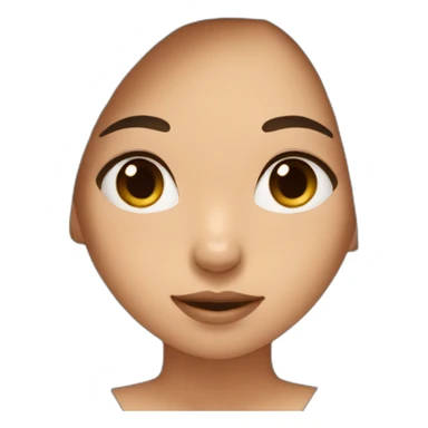 Girl brown hair and black little dog sticker