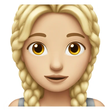 White girl looking dreamily like she just met her soulmate  sticker