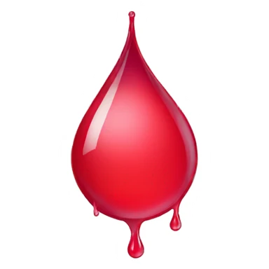 drop of water but in red sticker