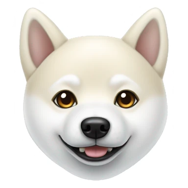white shiba inu sticker