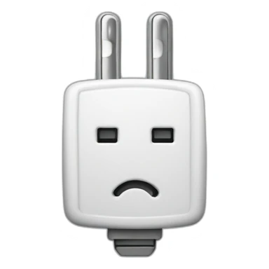 3 pin electrical plug sticker