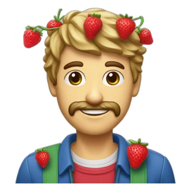 Fraise framboise myrtille assembler sticker