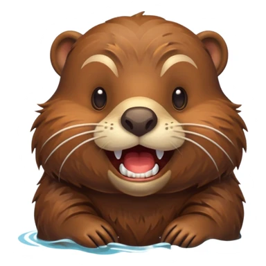 BEAVER WITH BIG FRONT TEETH sticker