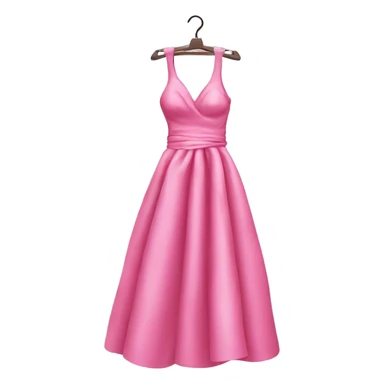 Pink couture dress on hanger sticker