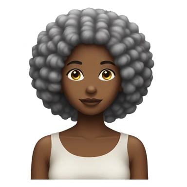 Black girl with Afro  sticker
