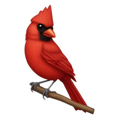 Red cardinal sticker