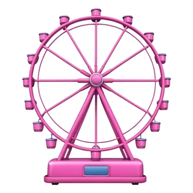 mix pink Ferris wheel sticker