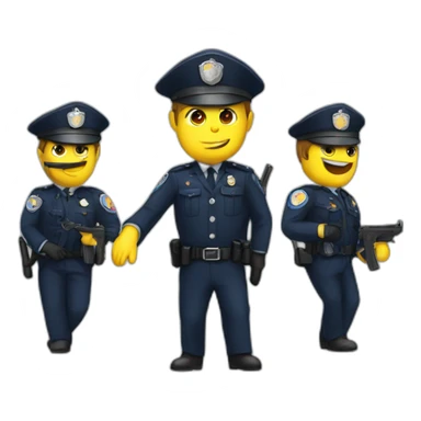 macron police sticker