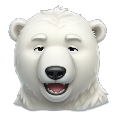 Polar bear crying  sticker