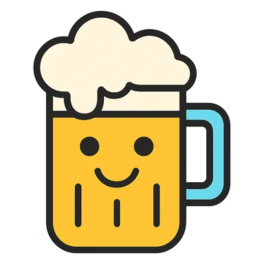 Milk beer face icon sticker