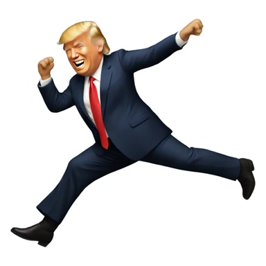 Donald trump dancing  sticker