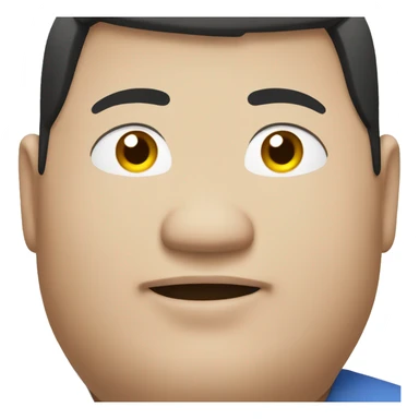 fat asian man sticker