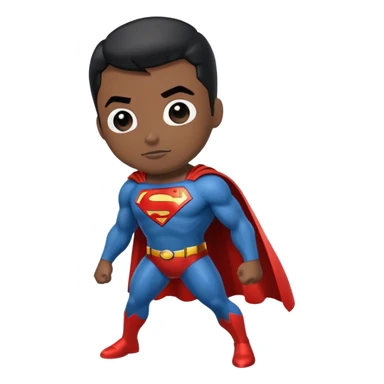 Black Superman sticker