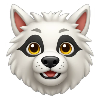 lobo con cara de oveja sticker