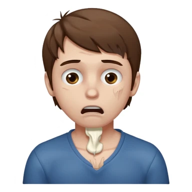 emiliano choking himself sticker