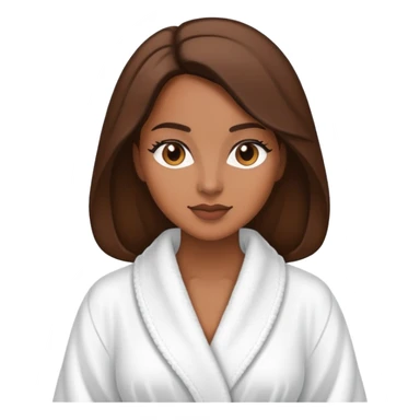 Classy brownskin woman in robe sticker
