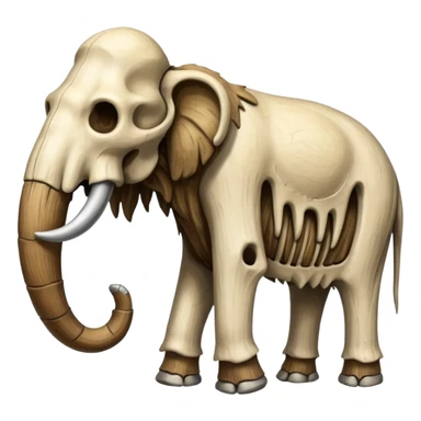 skeleton of a mammoth sticker