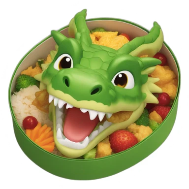 dragon bento box sticker