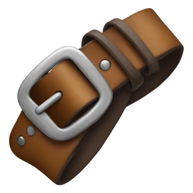 A hand holding a belt  sticker