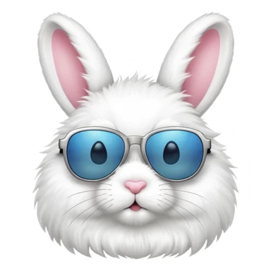 Bunny wearing sunglasses sticker