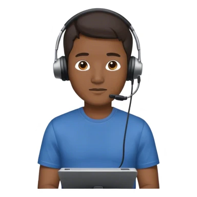 asian male movie director wear headset, tsirts sticker