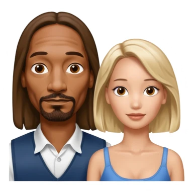  snoop dogg and Jennifer Lawrence  sticker