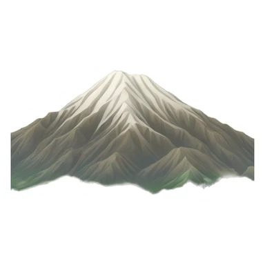 這個 emoji 描述了一幅美麗的高山景觀。在 emoji 中，你可以看到遠處的山峰，以及一片綠意盎然的山谷。藍色的天空和白色的雲朵彷彿在風中飄動，增添了整幅畫面的層次感和生動感。這個 emoji 結合了自然風光中最迷人的元素，讓人仿佛置身於大自然中的寧靜與美好之中。 sticker