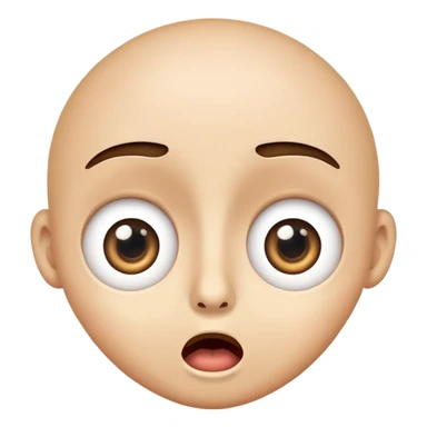 Surprised face with wide eyes and open mouth sticker