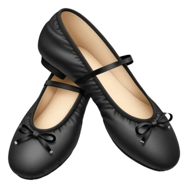 plain isolated black ballet shoes sticker