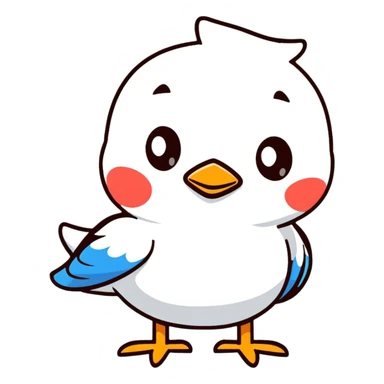 a cute bird sticker