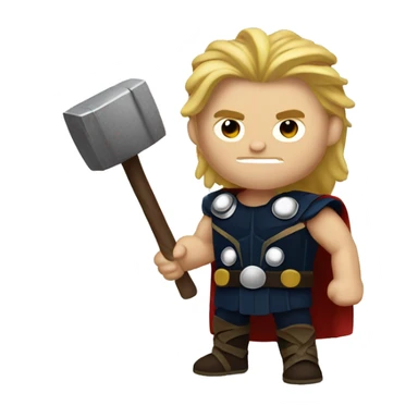Thor not worthy of hammer sticker