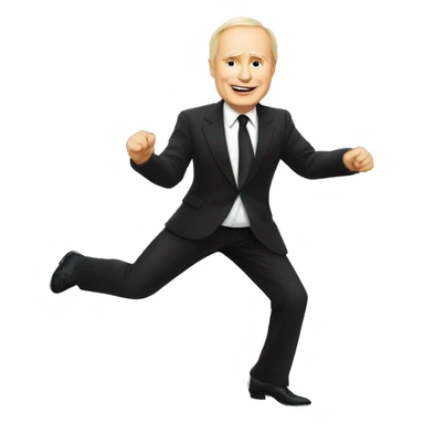 Vladimir Poutine qui danse la salsa sticker
