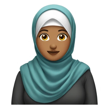 a fat hijabi sticker