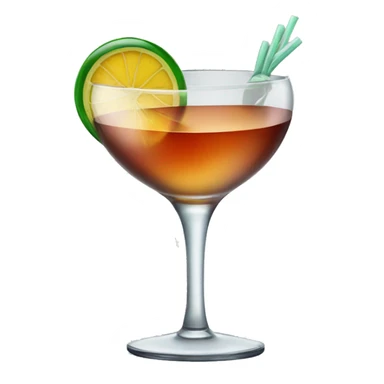 Cocktail in glass sticker