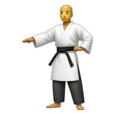 aikido stand up no hat sticker