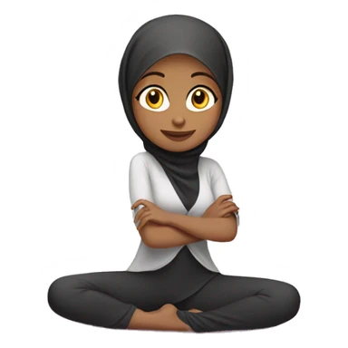 muslim girl doing the splits sticker