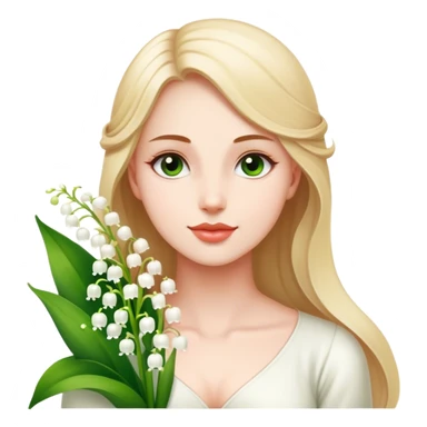 Lilly of the vallies sticker