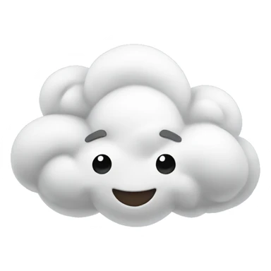 happy windy cloud sticker
