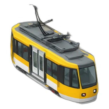 French modern tramway sticker