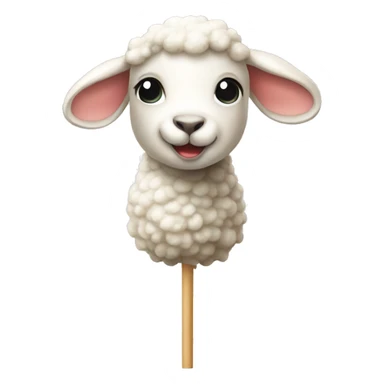 Lamb on the stick sticker