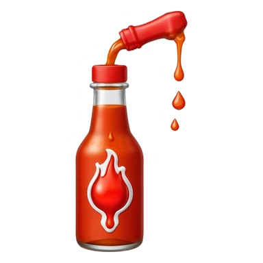 hot sauce bottle dripping sticker
