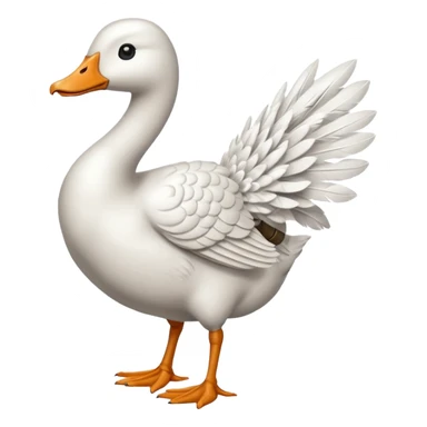 Goose with Gun sticker