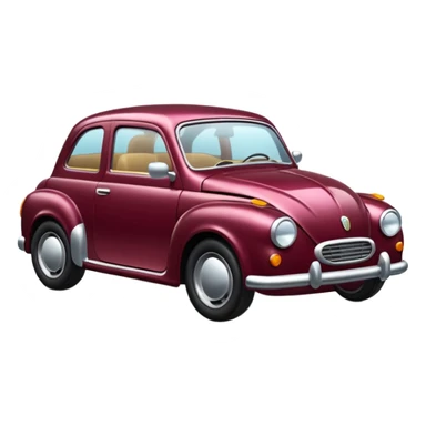 burgundy car sticker