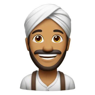 punjabi smile face sticker