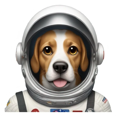 Dog astronot sticker